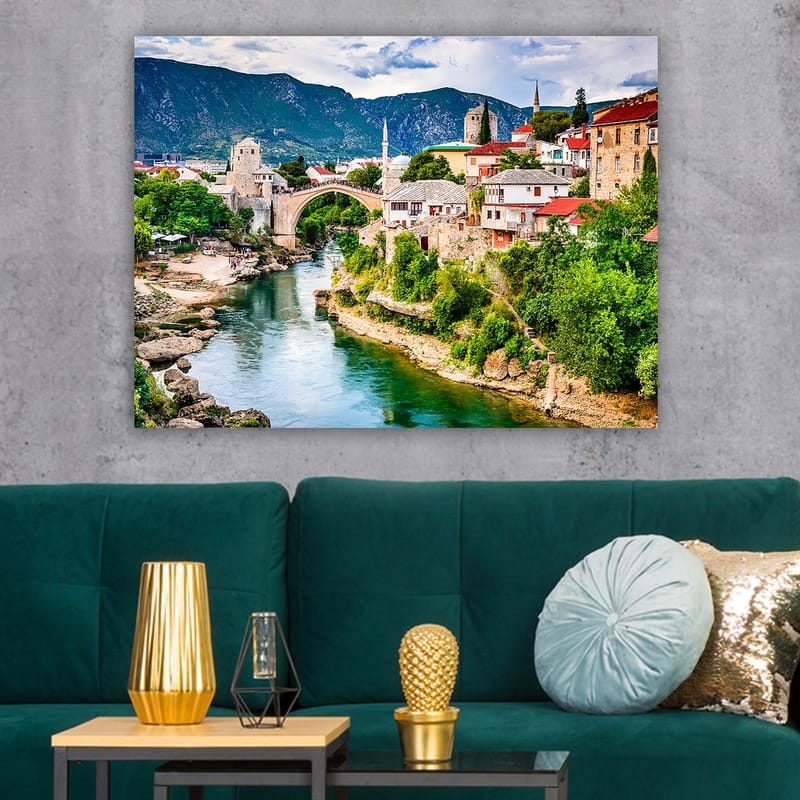 Dekorativ Canvasbilde 70x100 cm - Flerfarget - Interiør - Maleri & posters - Lerretsbilder