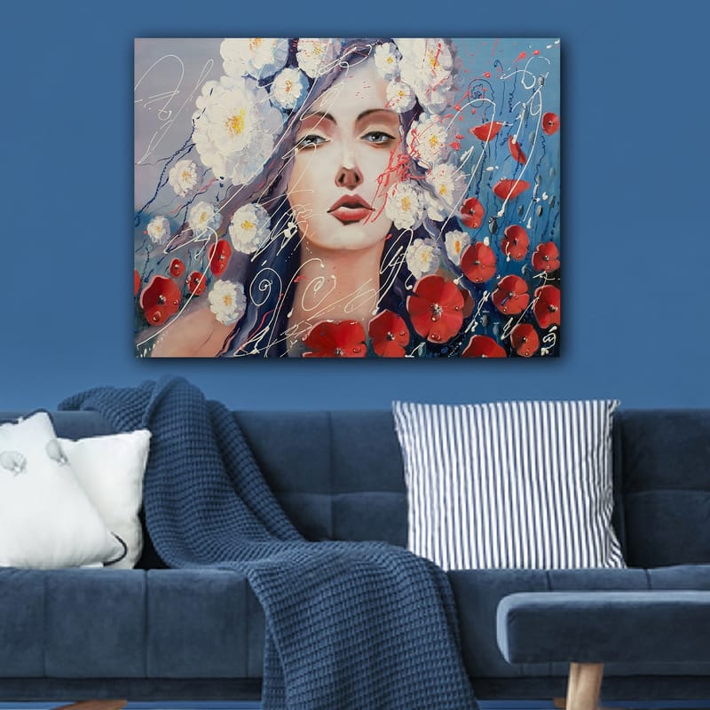 Dekorativ Canvasbilde 70x100 cm - Flerfarget - Interiør - Maleri & posters - Lerretsbilder