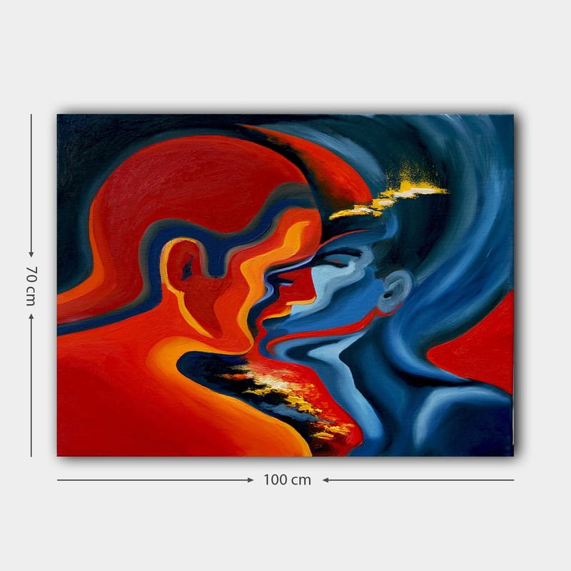 Dekorativ Canvasbilde 70x100 cm - Flerfarget - Interiør - Maleri & posters - Lerretsbilder