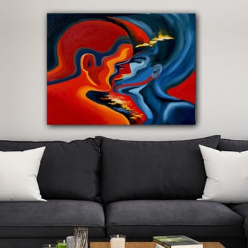 Dekorativ Canvasbilde 70x100 cm - Flerfarget - Interiør - Maleri & posters - Lerretsbilder