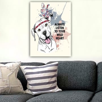 Dekorativ Canvasbilde 70x100 cm - Flerfarget - Interiør - Maleri & posters - Lerretsbilder
