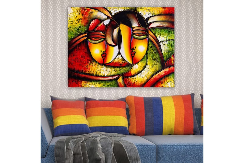 Dekorativ Canvasbilde 70x100 cm - Flerfarget - Interiør - Maleri & posters - Lerretsbilder