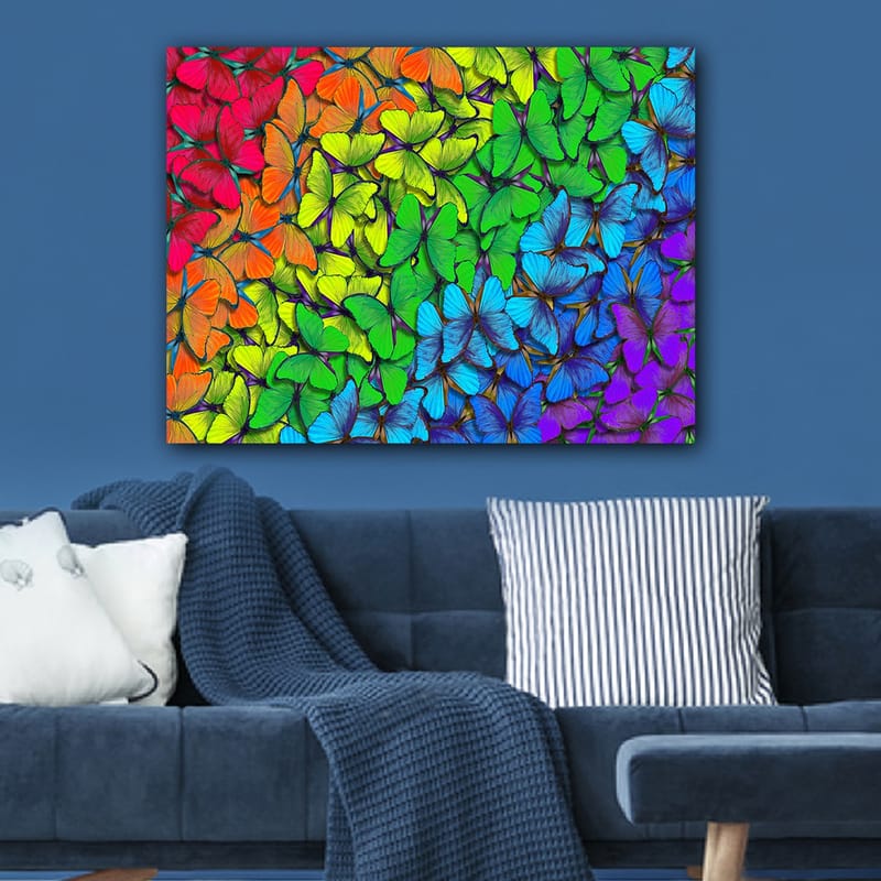Dekorativ Canvasbilde 70x100 cm - Flerfarget - Interiør - Maleri & posters - Lerretsbilder