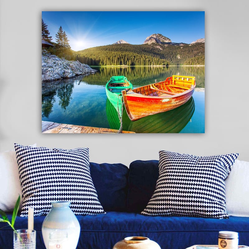 Dekorativ Canvasbilde 70x100 cm - Flerfarget - Interiør - Maleri & posters - Lerretsbilder