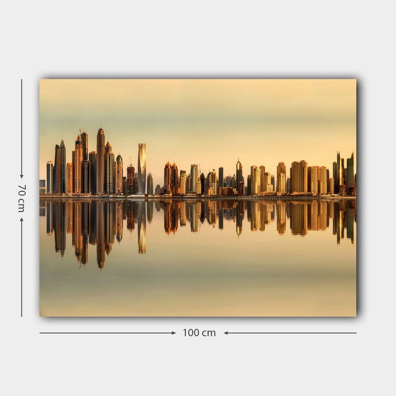 Dekorativ Canvasbilde 70x100 cm - Flerfarget - Interiør - Maleri & posters - Lerretsbilder