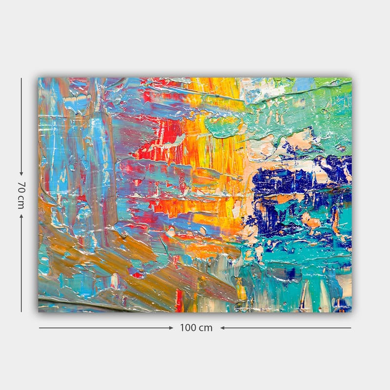 Dekorativ Canvasbilde 70x100 cm - Flerfarget - Interiør - Maleri & posters - Lerretsbilder