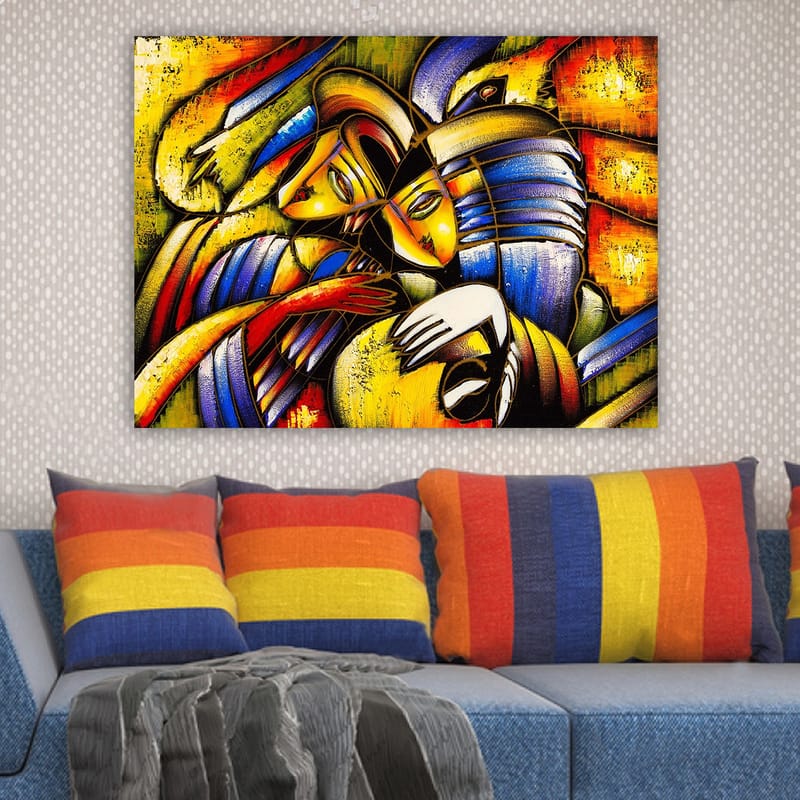 Dekorativ Canvasbilde 70x100 cm - Flerfarget - Interiør - Maleri & posters - Lerretsbilder