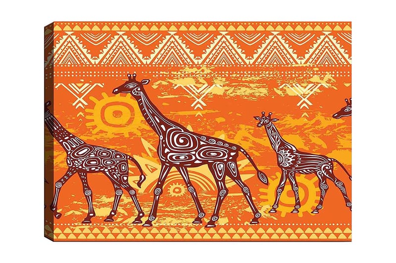 Dekorativ Canvasbilde 70x100 cm - Flerfarget - Interiør - Maleri & posters - Lerretsbilder