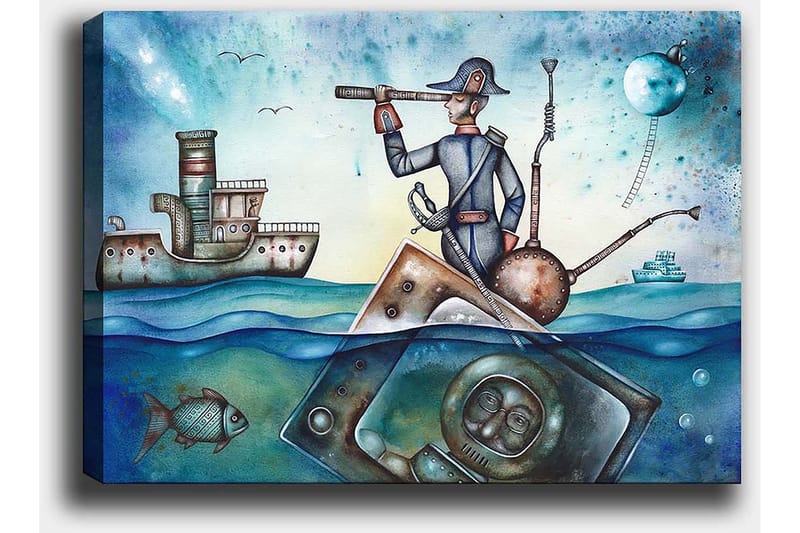 Dekorativ Canvasbilde 70x100 cm - Flerfarget - Interiør - Maleri & posters - Lerretsbilder