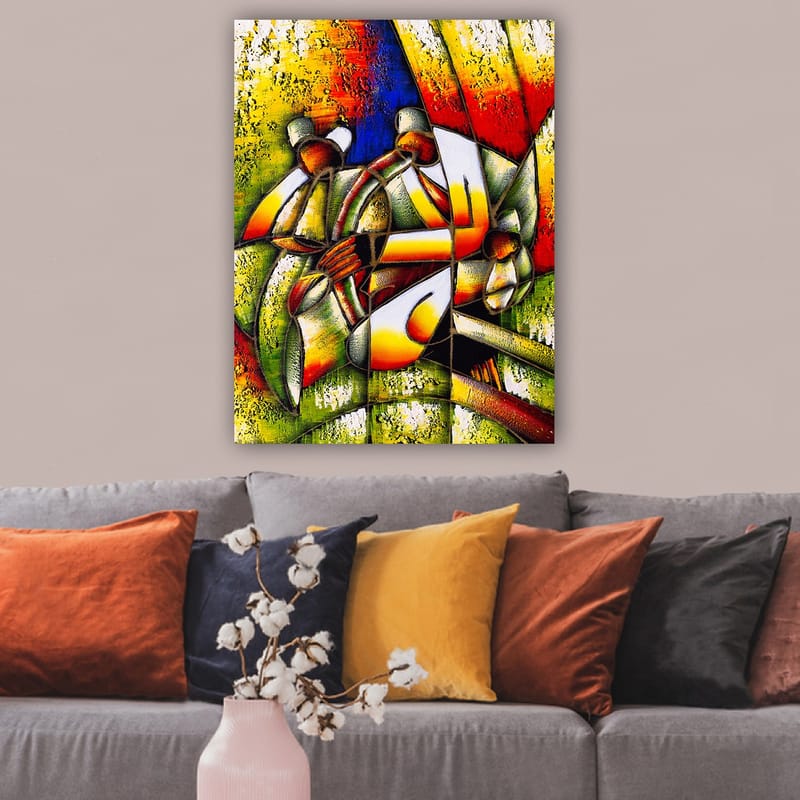Dekorativ Canvasbilde 70x100 cm - Flerfarget - Interiør - Maleri & posters - Lerretsbilder