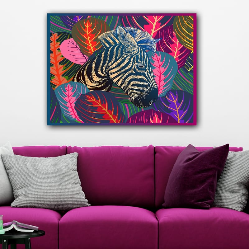 Dekorativ Canvasbilde 70x100 cm - Flerfarget - Interiør - Maleri & posters - Lerretsbilder