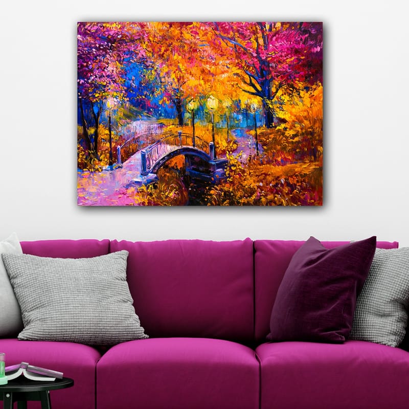 Dekorativ Canvasbilde 70x100 cm - Flerfarget - Interiør - Maleri & posters - Lerretsbilder