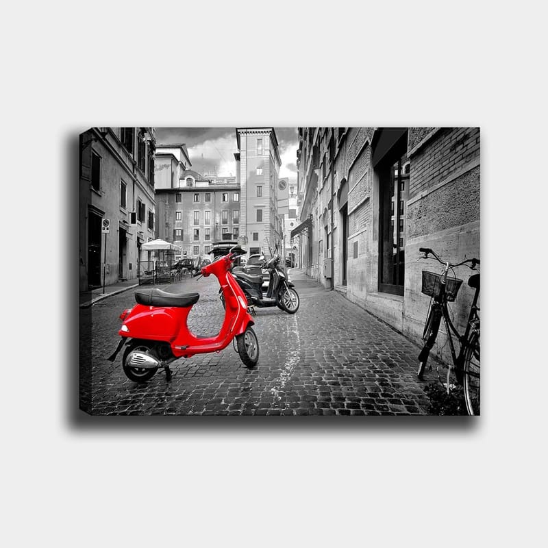 Dekorativ Canvasbilde 70x100 cm - Flerfarget - Interiør - Maleri & posters - Lerretsbilder
