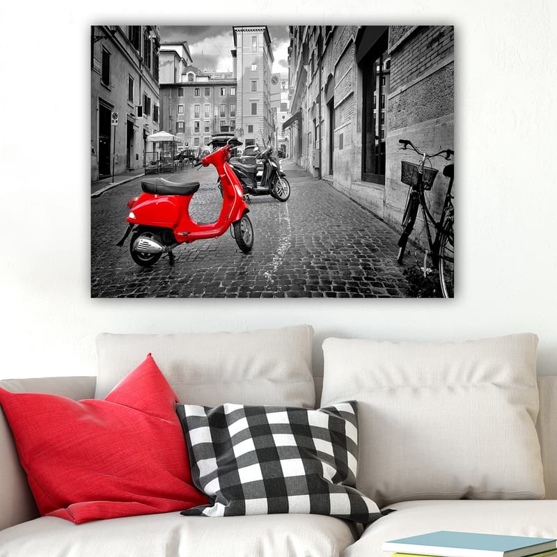 Dekorativ Canvasbilde 70x100 cm - Flerfarget - Interiør - Maleri & posters - Lerretsbilder