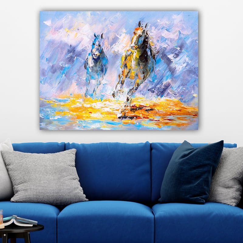 Dekorativ Canvasbilde 70x100 cm - Flerfarget - Interiør - Maleri & posters - Lerretsbilder
