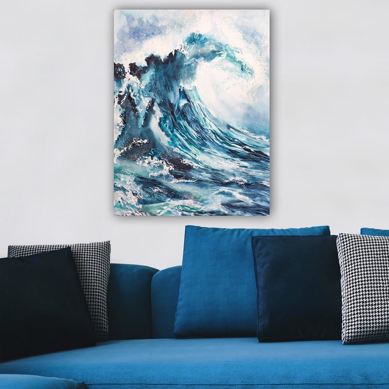 Dekorativ Canvasbilde 70x100 cm - Flerfarget - Interiør - Maleri & posters - Lerretsbilder