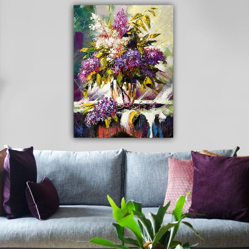 Dekorativ Canvasbilde 70x100 cm - Flerfarget - Interiør - Maleri & posters - Lerretsbilder