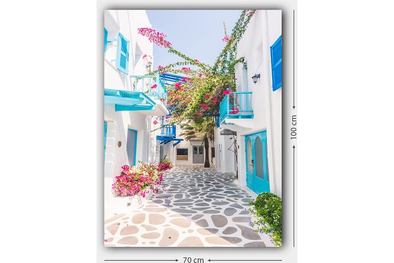 Dekorativ Canvasbilde 70x100 cm - Flerfarget - Interiør - Maleri & posters - Lerretsbilder