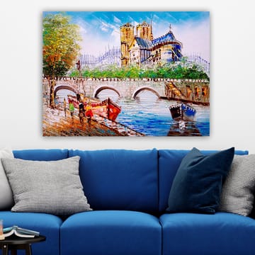 Dekorativ Canvasbilde 70x100 cm - Flerfarget - Interiør - Maleri & posters - Lerretsbilder