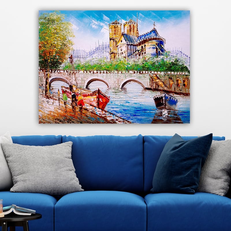 Dekorativ Canvasbilde 70x100 cm - Flerfarget - Interiør - Maleri & posters - Lerretsbilder