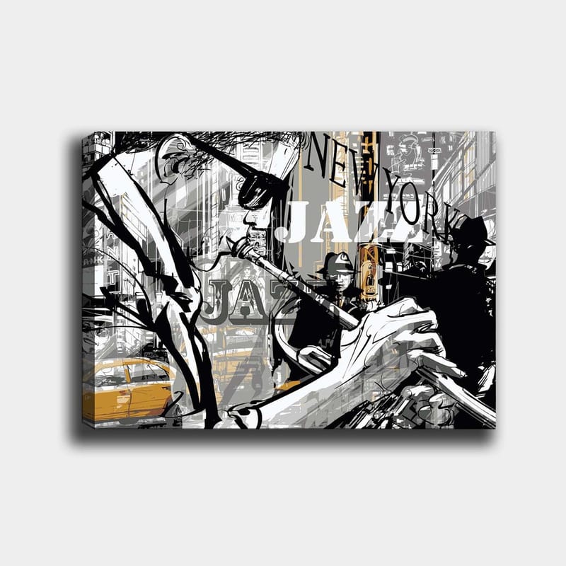 Dekorativ Canvasbilde 70x100 cm - Flerfarget - Interiør - Maleri & posters - Lerretsbilder
