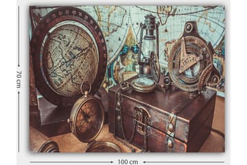 Dekorativ Canvasbilde 70x100 cm - Flerfarget - Interiør - Maleri & posters - Lerretsbilder