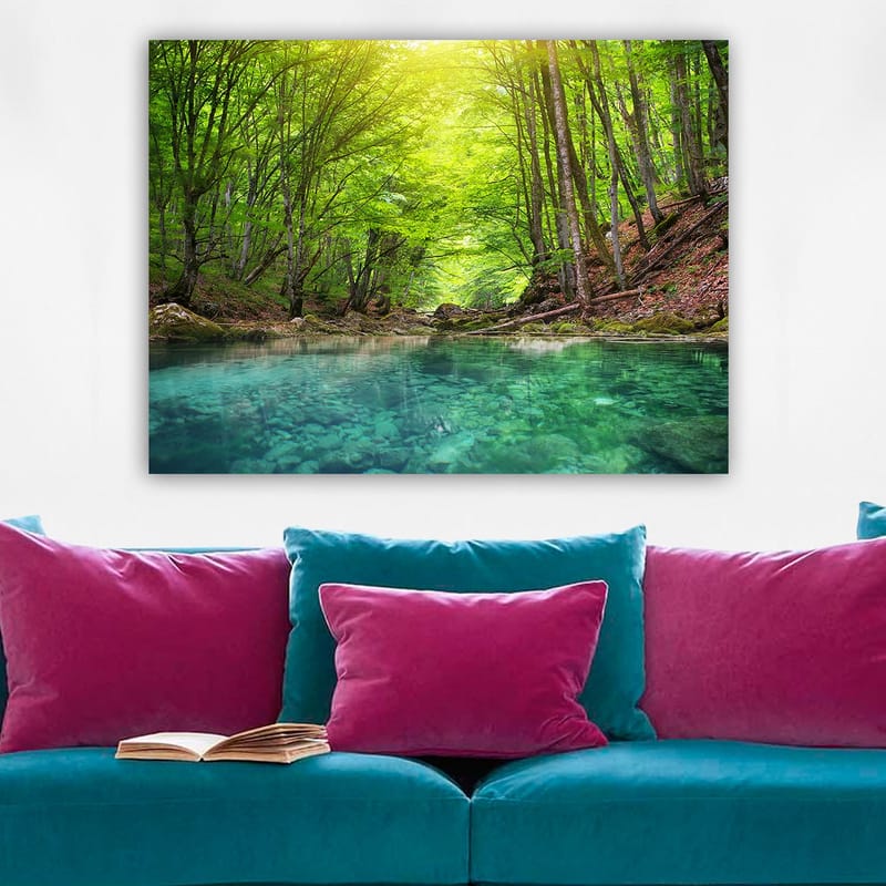 Dekorativ Canvasbilde 70x100 cm - Flerfarget - Interiør - Maleri & posters - Lerretsbilder