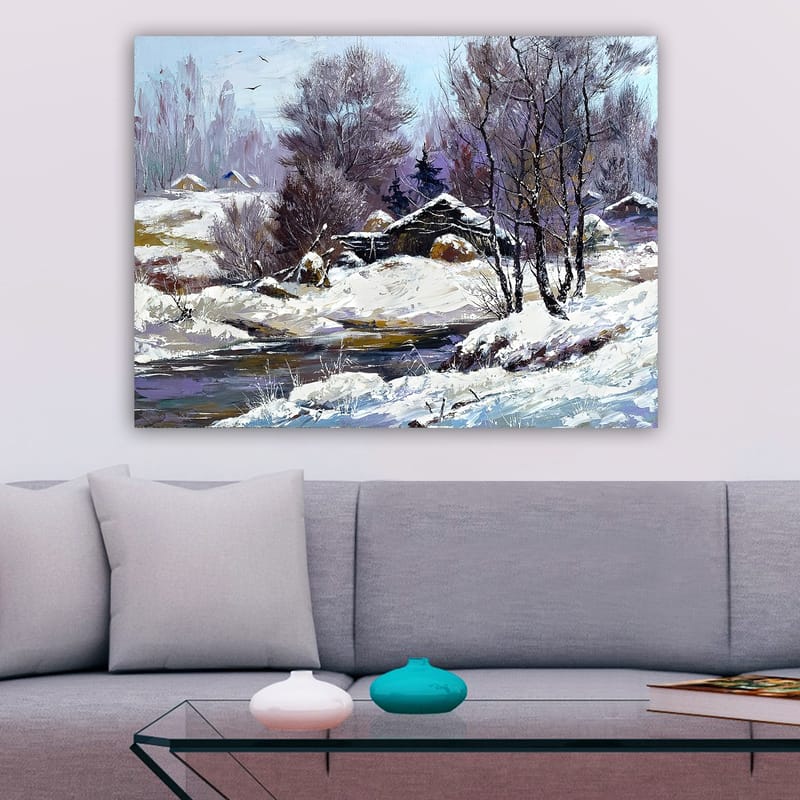 Dekorativ Canvasbilde 70x100 cm - Flerfarget - Interiør - Maleri & posters - Lerretsbilder
