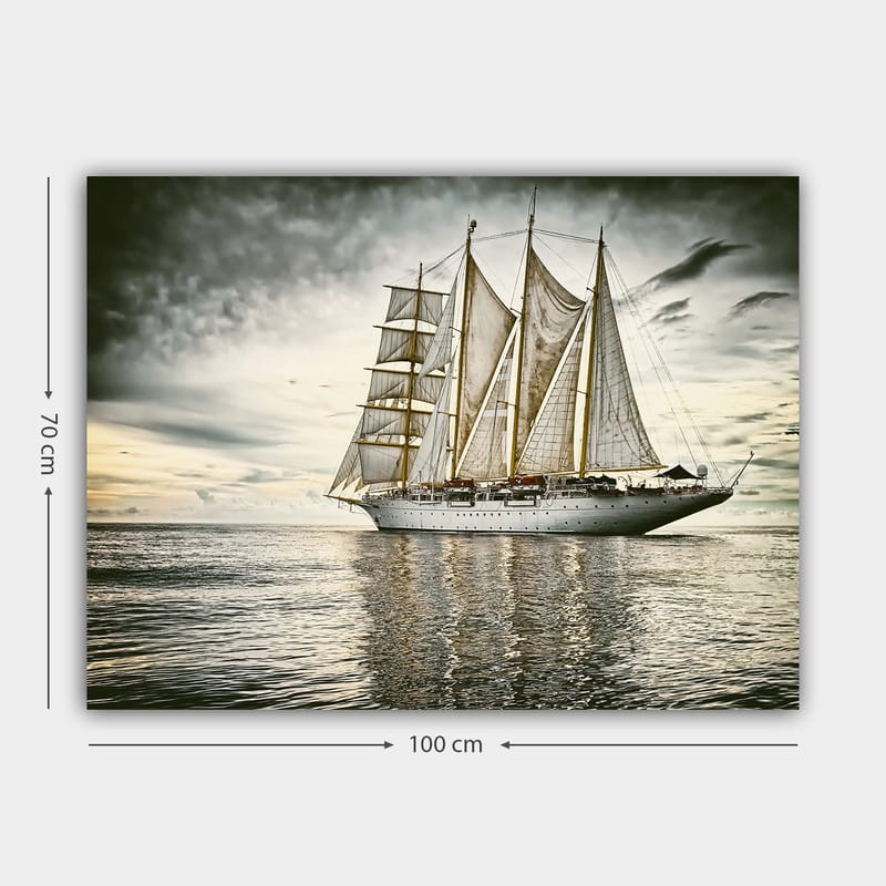 Dekorativ Canvasbilde 70x100 cm - Flerfarget - Interiør - Maleri & posters - Lerretsbilder