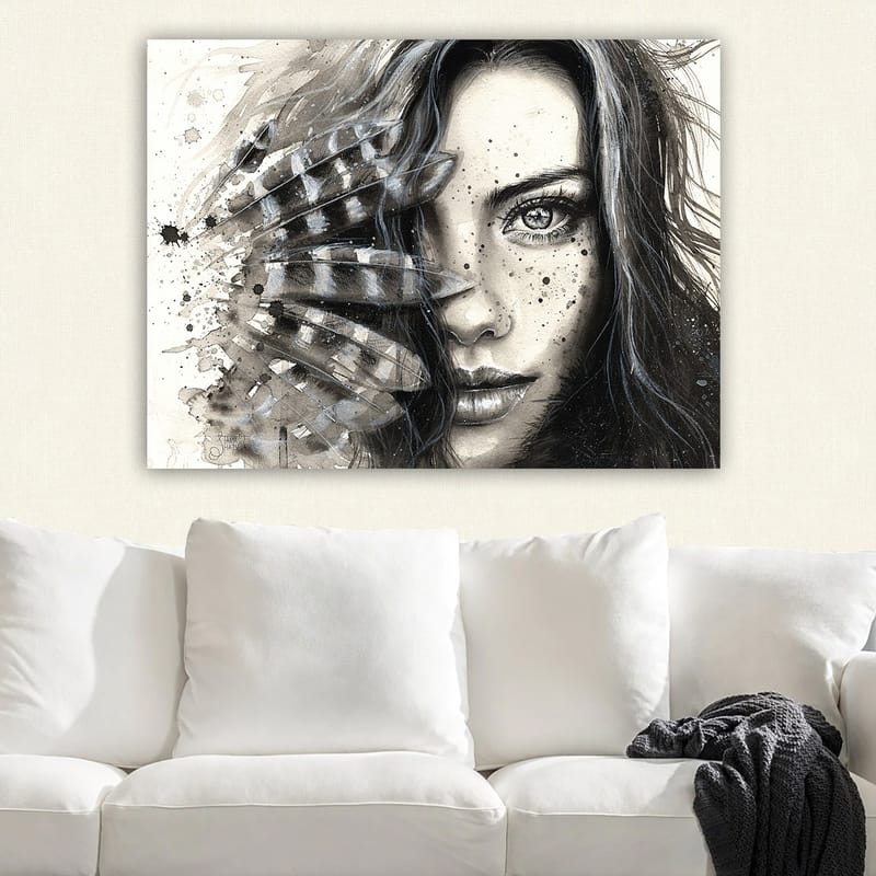 Dekorativ Canvasbilde 70x100 cm - Flerfarget - Interiør - Maleri & posters - Lerretsbilder