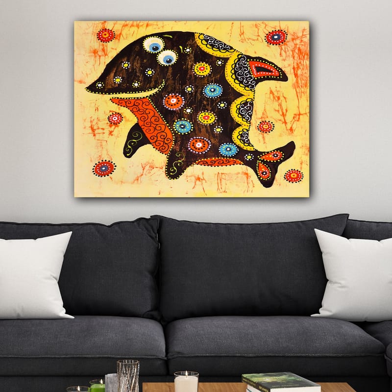 Dekorativ Canvasbilde 70x100 cm - Flerfarget - Interiør - Maleri & posters - Lerretsbilder