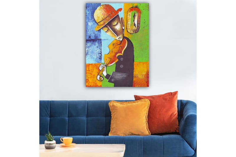 Dekorativ Canvasbilde 70x100 cm - Flerfarget - Interiør - Maleri & posters - Lerretsbilder