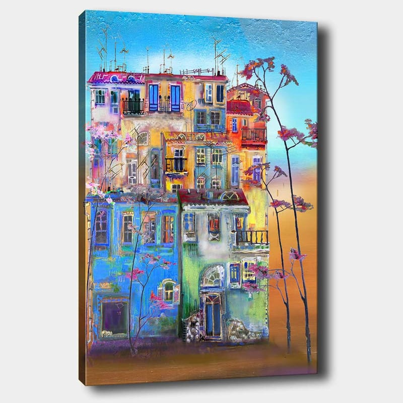 Dekorativ Canvasbilde 70x100 cm - Flerfarget - Interiør - Maleri & posters - Lerretsbilder