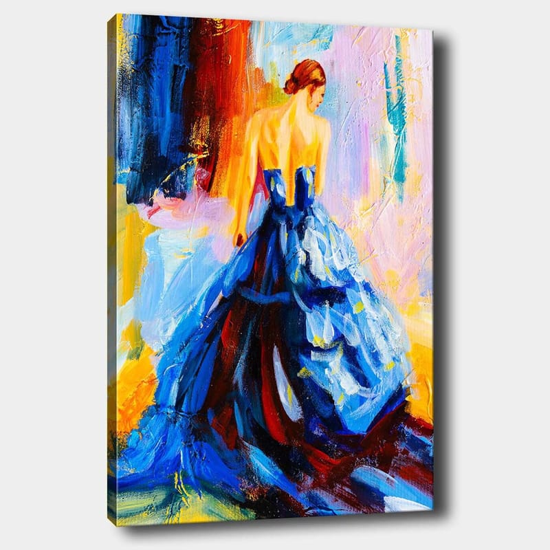 Dekorativ Canvasbilde 70x100 cm - Flerfarget - Interiør - Maleri & posters - Lerretsbilder