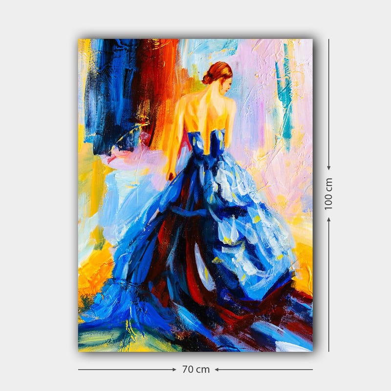 Dekorativ Canvasbilde 70x100 cm - Flerfarget - Interiør - Maleri & posters - Lerretsbilder