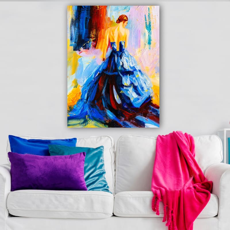 Dekorativ Canvasbilde 70x100 cm - Flerfarget - Interiør - Maleri & posters - Lerretsbilder