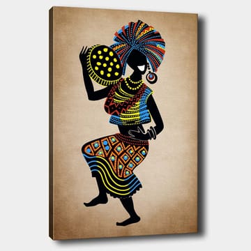 Dekorativ Canvasbilde 70x100 cm - Flerfarget - Interiør - Maleri & posters - Lerretsbilder