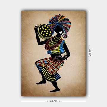 Dekorativ Canvasbilde 70x100 cm - Flerfarget - Interiør - Maleri & posters - Lerretsbilder