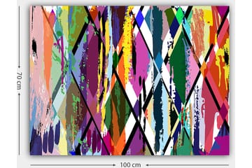 Dekorativ Canvasbilde 70x100 cm - Flerfarget - Interiør - Maleri & posters - Lerretsbilder
