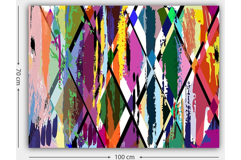 Dekorativ Canvasbilde 70x100 cm - Flerfarget - Interiør - Maleri & posters - Lerretsbilder