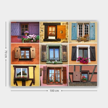 Dekorativ Canvasbilde 70x100 cm - Flerfarget - Interiør - Maleri & posters - Lerretsbilder