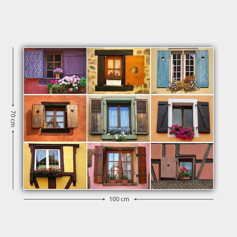 Dekorativ Canvasbilde 70x100 cm - Flerfarget - Interiør - Maleri & posters - Lerretsbilder