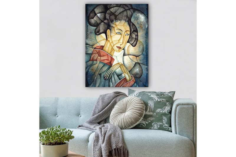 Dekorativ Canvasbilde 70x100 cm - Flerfarget - Interiør - Maleri & posters - Lerretsbilder
