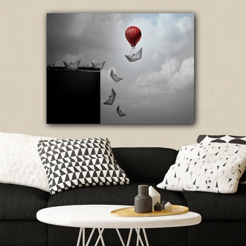 Dekorativ Canvasbilde 70x100 cm - Flerfarget - Interiør - Maleri & posters - Lerretsbilder