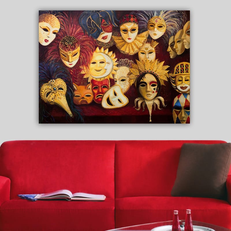 Dekorativ Canvasbilde 70x100 cm - Flerfarget - Interiør - Maleri & posters - Lerretsbilder