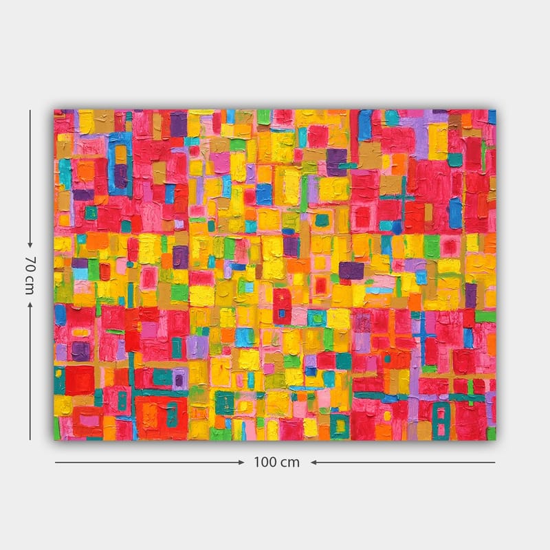 Dekorativ Canvasbilde 70x100 cm - Flerfarget - Interiør - Maleri & posters - Lerretsbilder