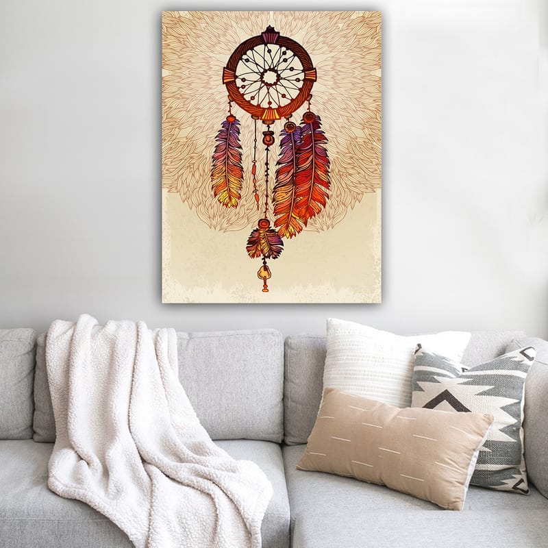 Dekorativ Canvasbilde 70x100 cm - Flerfarget - Interiør - Maleri & posters - Lerretsbilder