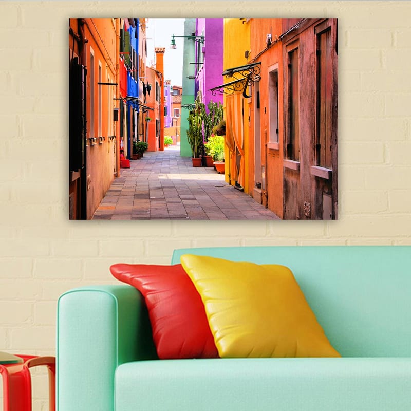 Dekorativ Canvasbilde 70x100 cm - Flerfarget - Interiør - Maleri & posters - Lerretsbilder