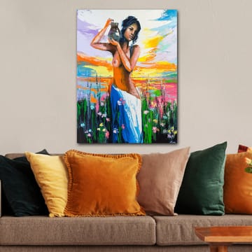 Dekorativ Canvasbilde 70x100 cm - Flerfarget - Interiør - Maleri & posters - Lerretsbilder
