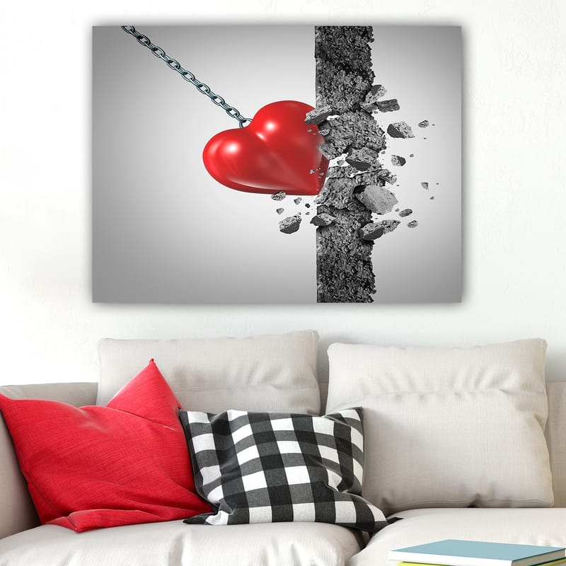 Dekorativ Canvasbilde 70x100 cm - Flerfarget - Interiør - Maleri & posters - Lerretsbilder